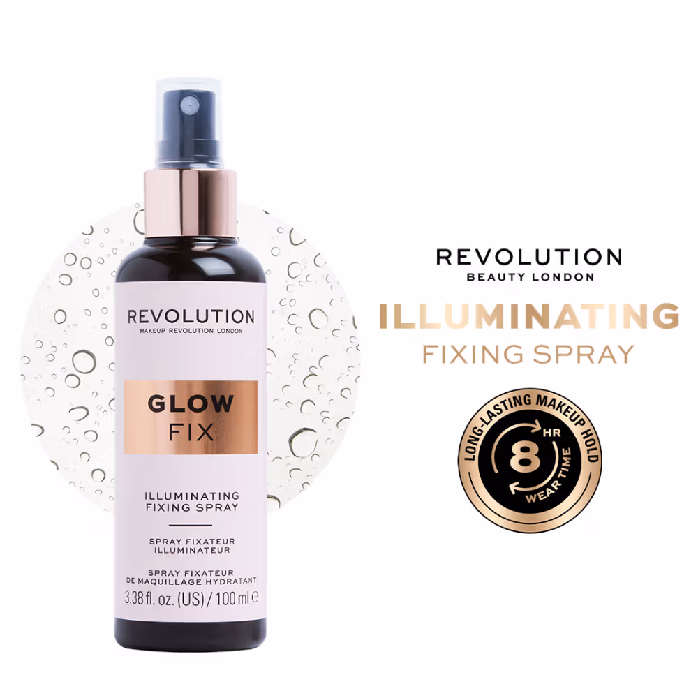 Setting spray glow fix